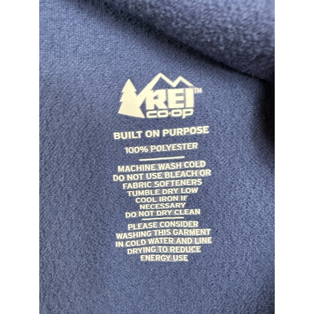 REI Co-op Mens Quarter Zip Pullover Athletic Top Blue Small Activewear - Picture 4 of 9